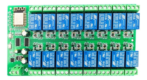 Módulo De Relé Wi-fi Esp826 De 16 Canales Esp-12f Developmen