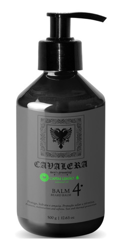 Balm De Barba Profissional Cavalera Capim Limão - 500ml