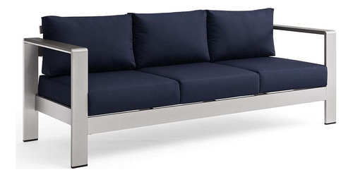 Modway Sofa Al Aire Libre Del Patio Del Metal De Aluminio De