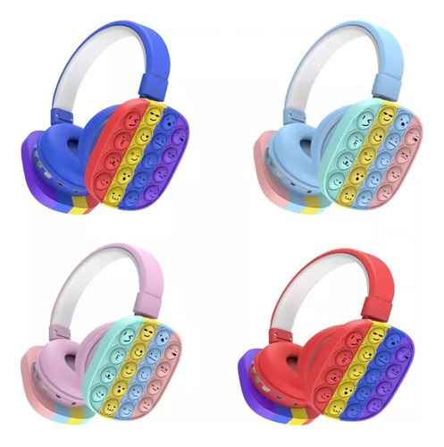 Audifonos Diadema Bluetooth Inálambricos Push Popit  Niños