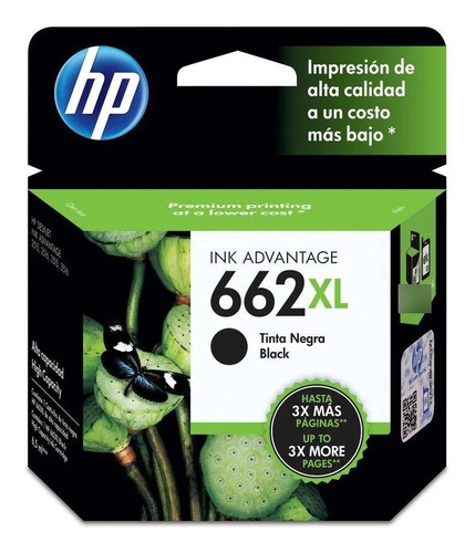 Tinta Hp #662xl Cz105al Negro -