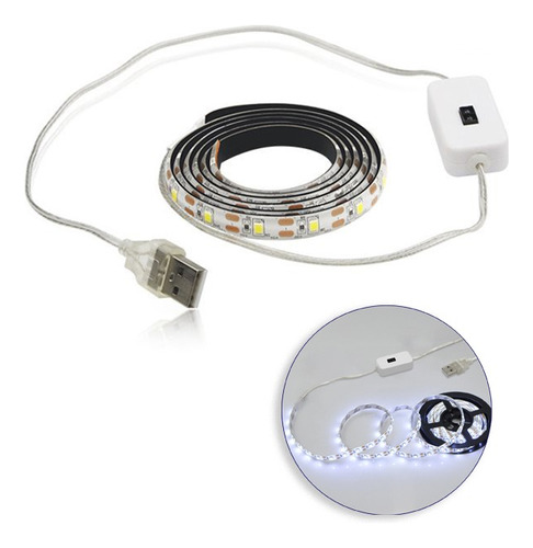 Tira Luz Led Con Sensor Usb Cocina/escalera/armario/baño 2m