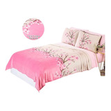  Cobertor King/queen Ultrasuave Flor Cerezo Rosa Concord 