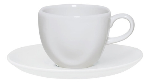 Conjunto 12 Xícaras Chá 220ml Ryo White Oxford Porcelana