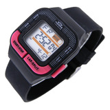 Reloj Montreal Mujer Ml1653 Digital Alarma Luz Cronómetro