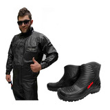 Traje Equipo Lluvia Motoquero By Proter + Botas Alpina - Fas