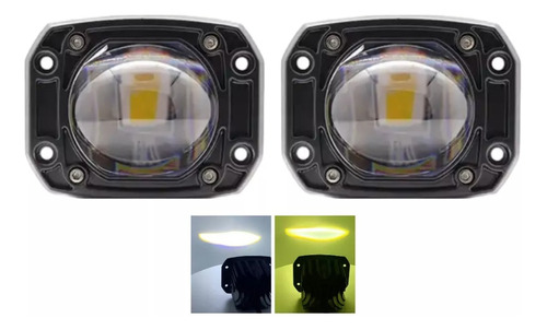 2 Faros Led Premium Auto Moto Exploradora Potente Auxiliar