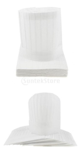 40 Gorros Desechables, Gorros De Cocinero, Panadero,