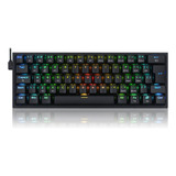 Teclado Gamer Fizz Pro K616 Rgb Switch Brown - Preto