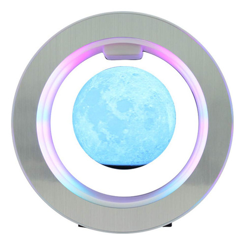 Lámpara Luna Flotante 3d Color Cambiante Nocturna Escritorio