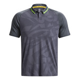 Polo Golf Ua Curry Souvenir En Jacquard Gris Hombre