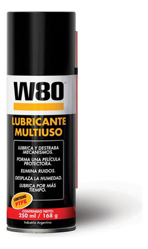 W80 Lubricante Multiuso Negro (grande) 440ml/ 295g
