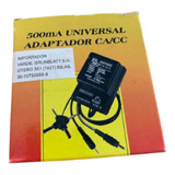 Adaptador Universal 500ma Ca/cc. Consultar Stock