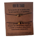 Set 2 Pulseras Ojo De Tigre Piedra Proteccion Amuleto 