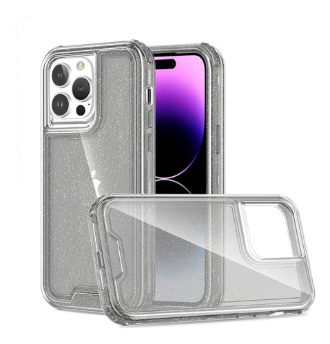 Funda Brillante Shiny 360, 3 En 1  Para iPhone, Huawei, Oppo