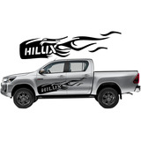 Calca Calcomanía Sticker Flama Toyota Hilux