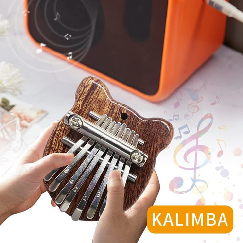 Dnina Mini Kalimba 8 Teclas De Madera Maciza De Dedo Portáti