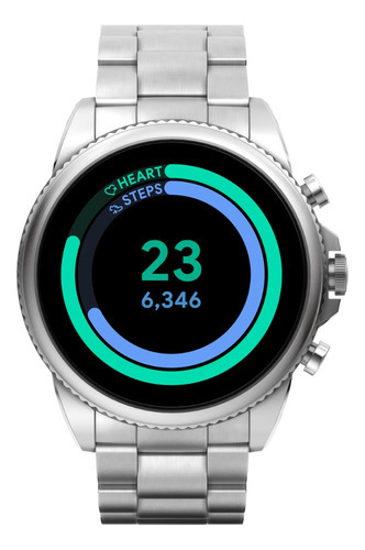 Smartwatch Fossil Hombre Gen 6 Acero Pl Color De La Caja Plateado