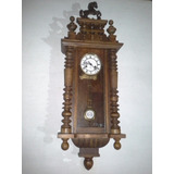 Antiguo Reloj De Pared A Pendulo Gustav Becker Año 1908  
