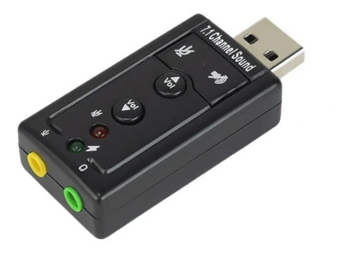 Adaptador Tarjeta De Sonido Usb 7.1 Canales Audio 3d