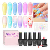 Beetles - Kit De 6 Colores De Esmalte De Gel De Unas Spring