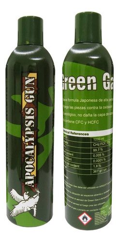 Green Gas Airsoft X 1000ml Apg