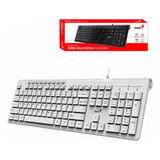 Teclado Genius Slimstar 230 Usb Alambrico Blanco