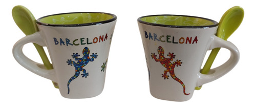 Tazas De Café X 2 De Barcelona 