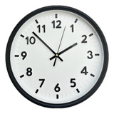Relógio Parede 30cm Redondo Decorativo Escritório Recepção 