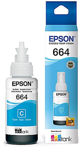 Cartucho Tinta Epson 664 Cyan (azul) T664220-al Original