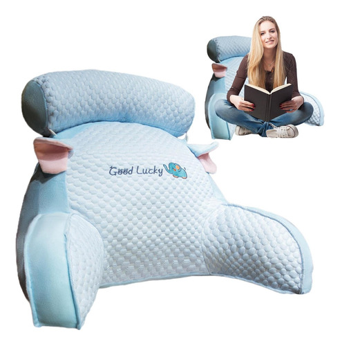 Almohada De Lectura, Cojín Para Silla O Cama, Bonita Almohad