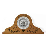 Reloj De Chimenea De Madera - Personalizado - Regalo De Pare
