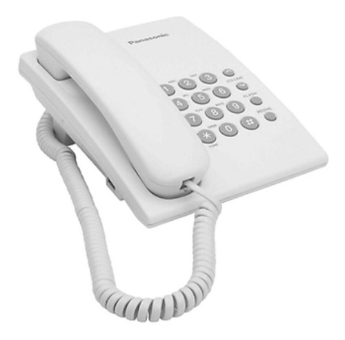 Teléfono Fijo Alámbrico Panasonic Kx-ts500mew Blanco
