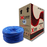Cable Utp Xcase Cat 6 305mts 8 Hilos 0.57mm Azul