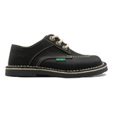 Zapatos Kickers Colegiales Acordonado Cuero 35/38 Scoop