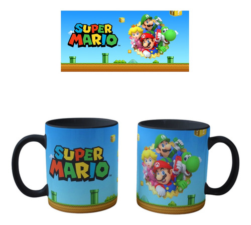 Mug Magico De Super Mario Bros Personalizado Nintendo