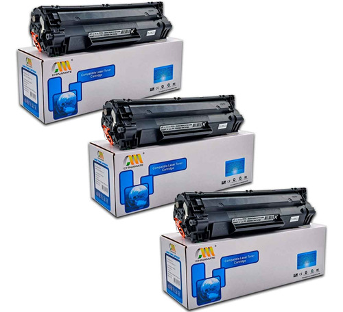 3x Toner Compatível P/ Hp P1102w P1005 M1132 P1102 85a 285a 