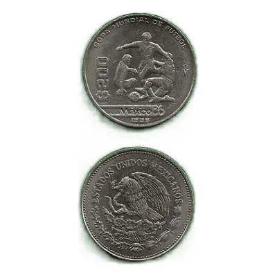 Grr-mx,moneda México 200 Pesos 1986 Mundial Fútbol México'86 | MercadoLibre