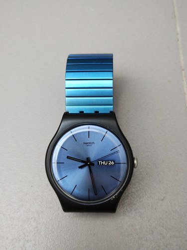 Reloj Swatch Azul Elastizado 