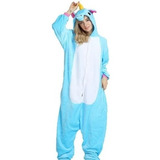 Pijama Kigurumi Cosplay Unicórnio Infantil Adulto Macacão