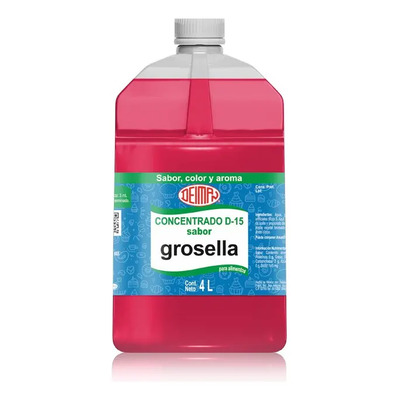 Concentrado Saborizante Comestible Grosella 4 Litros