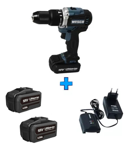 Wesco 18v Brushless Ws2319 9 Cor Azul E Turquesa