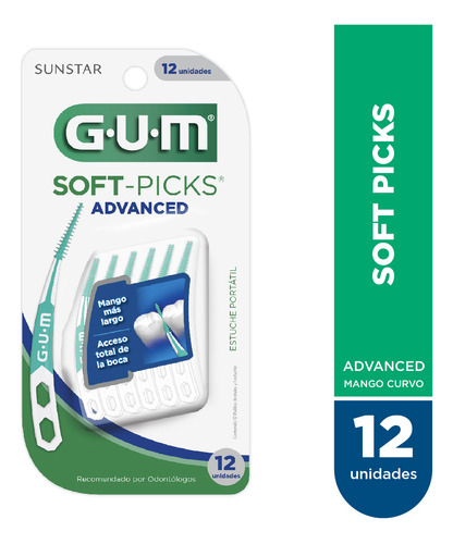 Gum Palillos Interdentales Gum Soft-picks Advanced X 12uds