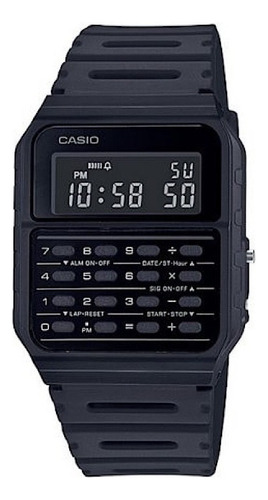 Reloj Casio Ca-53wf-1b Cuarzo Hombre Color De La Correa Negro Color Del Bisel Negro Color Del Fondo Negro