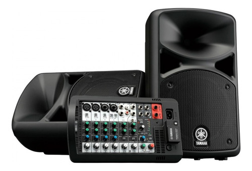 Sistema Portátil Yamaha Stagepas 600bt 560w Rms Mixer 6 Ch