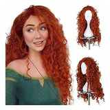 Pelucas - Jomico Merida Cosplay Wig For Women Brave Prin