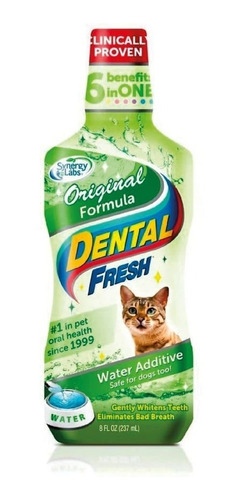 Dental Fresh Enjuague Bucal Para Gatos 237 Ml