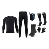 Equipo Termico Moto Remera+calza+balaclava+ Medias Oslo+gte