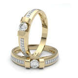 Anillo De Compromiso Amelie Joyas Oro 14k 17 Puntos Diamante