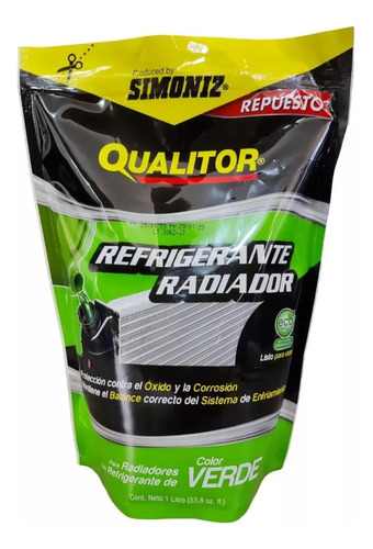 Liquido Refrigerante Enfriamiento Radiador 1 Lt Anti Oxido